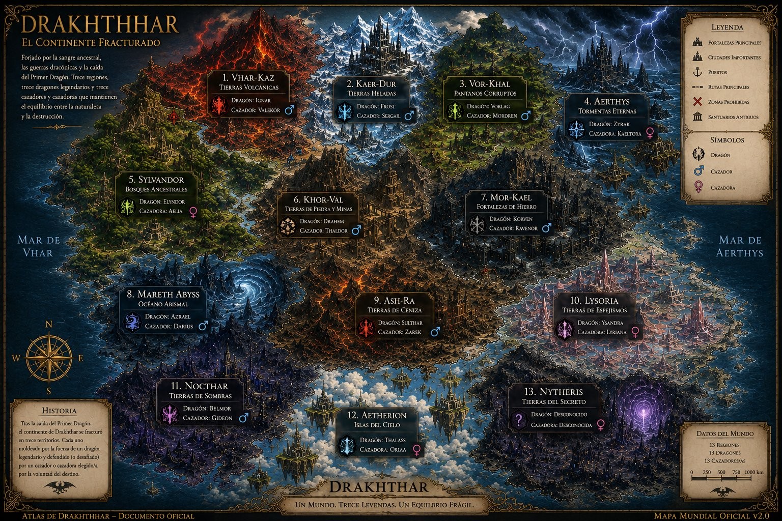 Official map of Drakhthar