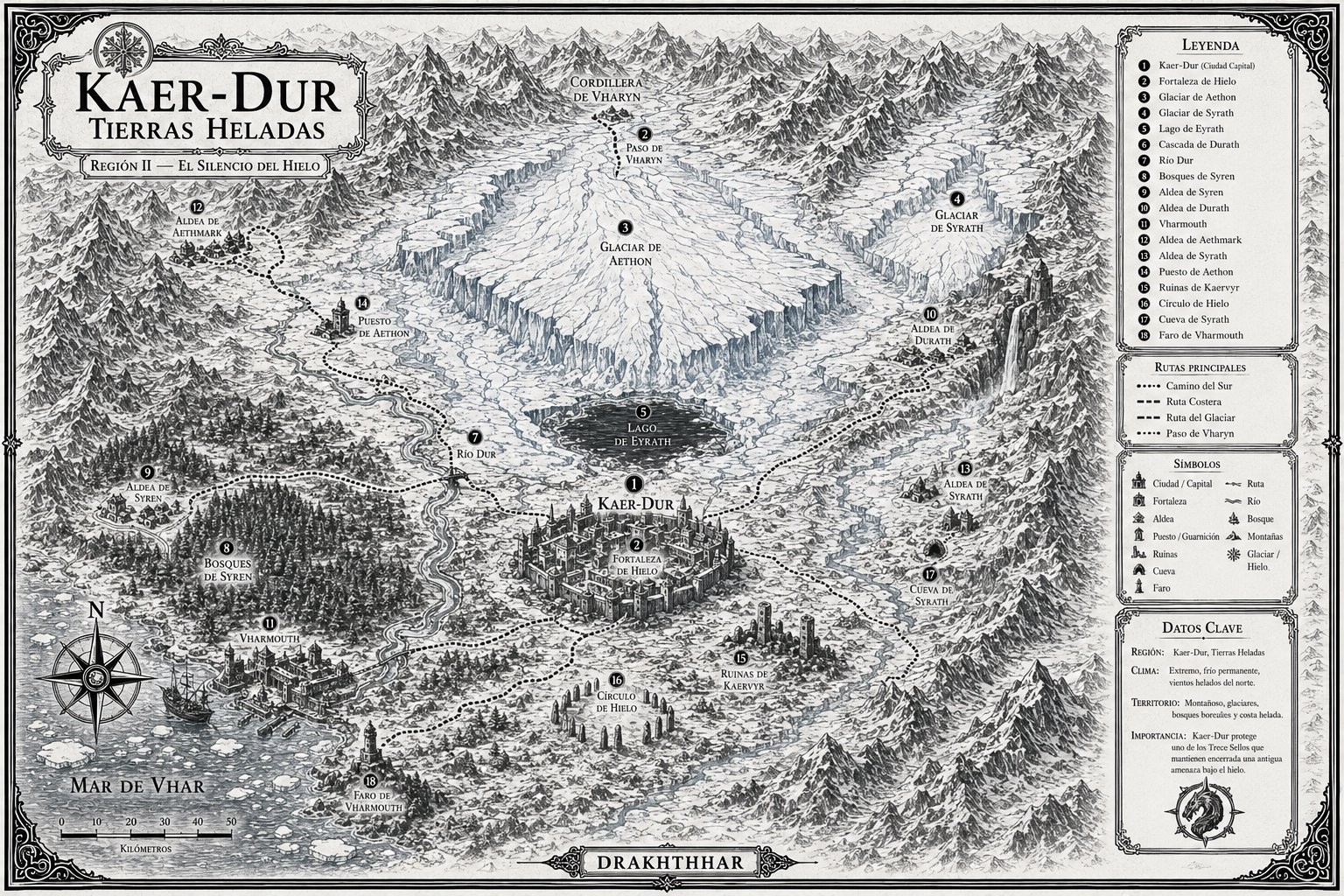 Map of Kaer-Dur